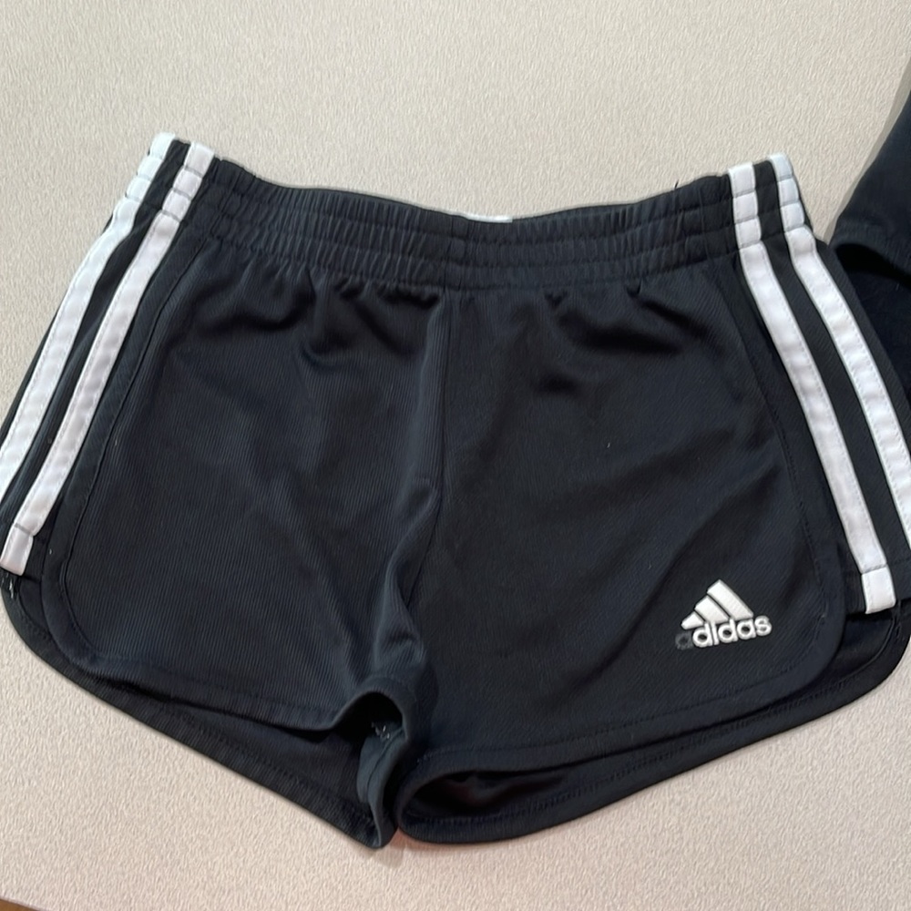 Dance leotard with Adidas shorts size 6 girls - Picture 2 of 3